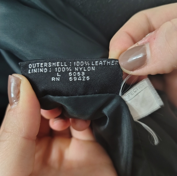 M - Leather fringe jacket - vintage - Picture 4 of 4